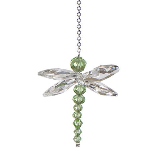 C530 Crystal Dragonflies - Green