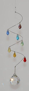 C314S Crystal Spiral Mobiles Raindrops